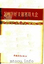 怎样开好支部团员大会 1957 PDF电子版封面 T3009·50 王子舒著