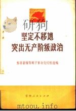 坚定不移地突出无产阶级政治 东丰县领导班子革命化经验选编 1971 PDF电子版封面 3091·232