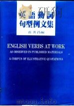 英语动词句型例文集 1981 PDF电子版封面 壮其昌编