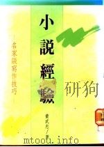 小说经验:名家谈写作技巧 1990 PDF电子版封面 9579318158 黄武忠著