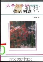 大争议小说 情爱卷 爱的困惑 1993 PDF电子版封面 7560405029 陈学超编