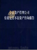 金融资产管理公司有效处置不良资产咨询报告 PDF电子版封面