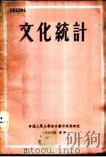 文化统计 1953 PDF电子版封面 (苏)波格达诺夫撰;中国人民大学统计学原理教研室译