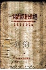 一个出色的农村公共食堂 五寨县东寨办公共食堂的经过和经验 1959 PDF电子版封面 4088·66 步森等编