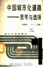 中国城市化道路 思考与选择 1988 PDF电子版封面 7561401159 杜受祜,丁一主编