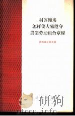 村苏维埃怎样使大家遵守农业劳动组合章程 1956 PDF电子版封面 6004·69 (苏)格利高尔耶夫(В.К.Григорьев)著;洪鼎钟,