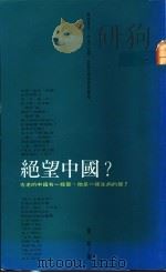 绝望中国? 台独一百问 1992.12 PDF电子版封面 苦苓著