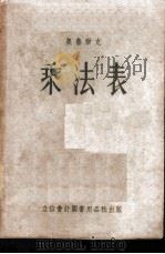 乘法表 1955 PDF电子版封面 905503 (苏)奥鲁尔克(А.Н.О'Рур)编