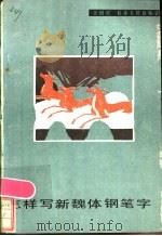 怎样写新魏体钢笔字 1985 PDF电子版封面 7096·254 张恒成书写