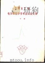 1987年电分析化学学术会议论文集  下（ PDF版）