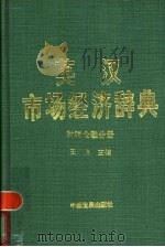 英汉市场经济辞典 Finance & taxation 财税金融分册 1996 PDF电子版封面 7800871762 王连生主编