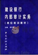 建设银行内部审计实务 1995 PDF电子版封面 7504913758 顾京圃主编