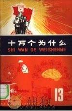 十万个为什么  13   1974  PDF电子版封面  R13171·100  上海市出版社编辑 