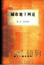 城市地下网道 1956 PDF电子版封面 (苏)巴古吉氏(В.З.Бакутис)编著;城市建设总局译