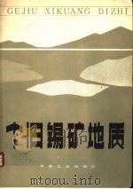 个旧锡矿地质 1984 PDF电子版封面 15062·3853 冶金工业部西南冶金地质勘探公司编著