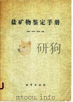 盐矿物鉴定手册 1979 PDF电子版封面 15038·新335 曲懿华等编著