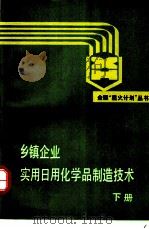 乡镇企业实用日用化学品制造技术 下 1988 PDF电子版封面 7502501177 孙绍曾等编