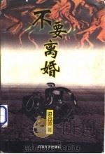 不要离婚 1998 PDF电子版封面 7507104435 边云岭著