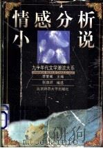 情感分析小说 1999 PDF电子版封面 7303049886 张德祥编选