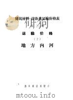建筑材料、设备及运输价格表  第3卷  运输价格（1956 PDF版）