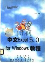 中文Excel 5.0 for Windows教程 1997 PDF电子版封面 7030056159 黄玲佳编著
