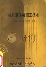 钻孔灌注桩施工技术 1990 PDF电子版封面 7116007369 李世京等编著