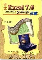 中文Excel 7.0使用问答详解 1997 PDF电子版封面 7562416044 何巍编著