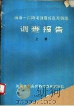 闽南-台湾浅滩渔场鱼类资源调查报告 上 1980 PDF电子版封面 闽南渔场海洋鱼类资源调查队编