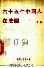六十五个中国人在法国 1993 PDF电子版封面 7800386171 罗湘著