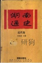 湖南通史 1994 PDF电子版封面 7543809141 刘泱泱主编