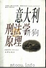 意大利刑法学原理 1998 PDF电子版封面 750362504X (意)杜里奥·帕多瓦尼(Tullio Padovani)原著
