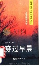 穿过早晨 1991 PDF电子版封面 7805704864 黄祖民编