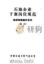 石油企业干部岗位规范  地球物理测井系列  试行（ PDF版）
