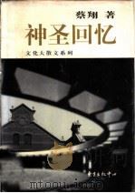 神圣回忆 1998 PDF电子版封面 7806272593 蔡翔著