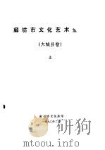 廊坊地区文化艺术全志 大城县卷 上 1990 PDF电子版封面 廊坊市文化局