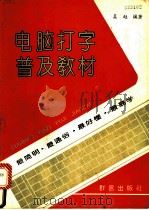 电脑打字普及教材   1993  PDF电子版封面  7800800695  吴越编著 