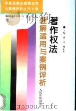 著作权法理解适用与案例评析 1996 PDF电子版封面 7800564819 高言,周正义主编