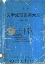 计算机文字处理实用大全   1993  PDF电子版封面  7810237896  宋增民主编 