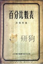 百分比数表   1954  PDF电子版封面    徐敏惠编 