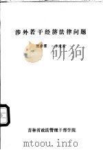 涉外若干经济法律问题（ PDF版）