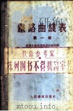 铁路曲线表 第1册 1956 PDF电子版封面 苏联交通部运输设计总局编;中华人民共和国铁道部专家工作室译