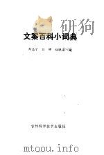 文案百科小词典 1989 PDF电子版封面 7538404678 郑志宁等编