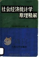 社会经济统计学原理精解 1987 PDF电子版封面 7311000076 兰州大学经济系统计教研室编