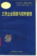 三资企业组建与政府管理 1993 PDF电子版封面 7561621744 邹国清主编