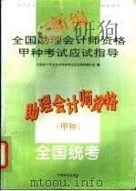 新编全国助理会计师资格甲种考试应试指导 1994 PDF电子版封面 7800703819 全国会计专业技术资格考试应试指导编写组编