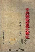 中共福建省委大事记  1979-1990（1996 PDF版）