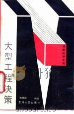 大型工程决策 1988 PDF电子版封面 7221002029 席酉民编著