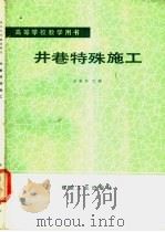 井巷特殊施工 1991 PDF电子版封面 7502005560 翁家杰主编
