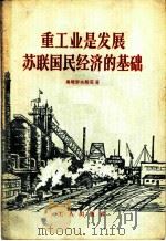 重工业是发展苏联国民经济的基础 1956 PDF电子版封面 4007·24 (苏)奥玛罗夫斯基(А.ОМаровский)著;王青译