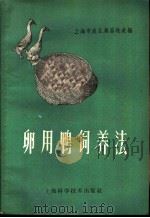 卵用鸭饲养法 1958 PDF电子版封面 16119·163 上海市农业局畜牧处编